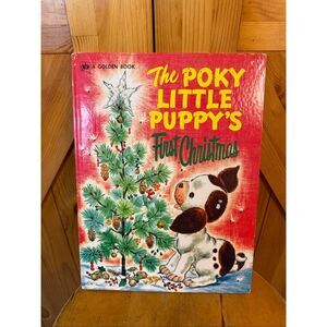 Vintage 1973 The Poky Little Puppy’s First Christmas Hardcover A Golden Book (71